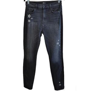 7 for All Mankind | Moore Star Embroidered Skinny Leg Jean | 29